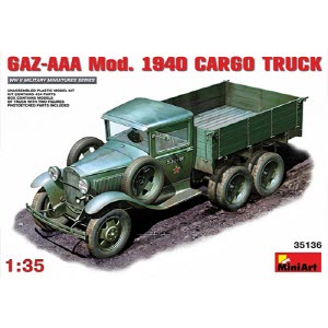 [주문시 바로 입고] BE35136 1/35 GAZ-AAA Mod. 1940 Cargo Truck(인형 2개 에칭포함)