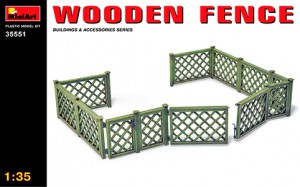 [주문시 바로 입고] BE35551 1/35 Wooden Fence(나무 팬스)