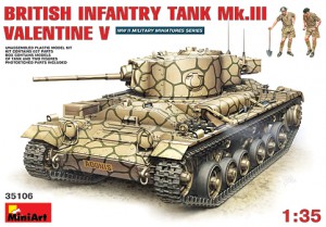 [주문시 바로 입고] BE35106 1/35 British Infantry Tank Mk III Valentine Mk V w/Crew