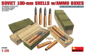 [주문시 바로 입고] BE35088 1/35 Soviet 100mm Shells w/ Ammo Boxes