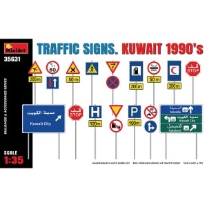 BE35631 1/35 Traffic Signs Kuwait 1990s