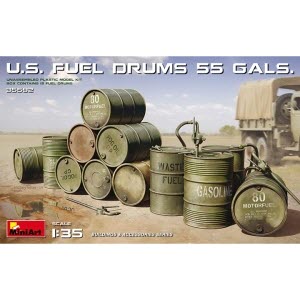 BE35592 1/35 U.S. Fuel Drums - 55 Gals
