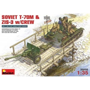 BE35056 1/35 Soviet T-70M & ZiS -3 w/ Crew