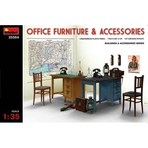 BE35564 1/35 Office Furniture & Accessories