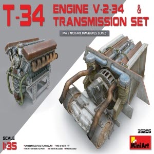 BE35205 1/35 T-34 ENGINE V-2-34 & TRANSMISSION
