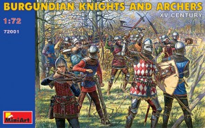 BE72001 1/72 Burgundian Knights and Archers. XV Century.