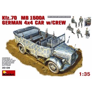 BE35139 1/35 Kfz.70 MB 1500A GERMAN 4x4 CAR w/CREW