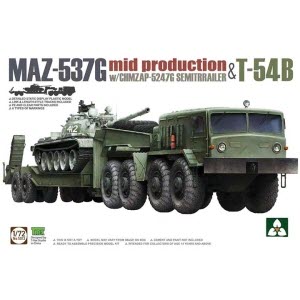 [주문시 바로 입고] BT5013 1/72 MAZ-537G Mid Production with CHMZAP-5247G Semitrailer+T-54B