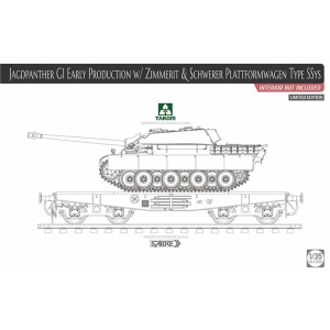 [주문시 바로 입고] BT2125X 1/35 Jagdpanther G1 Early w/Zimmer & Plaformwagen,SSys-no interior, Limit Edition