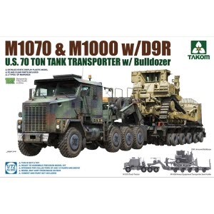 [주문시 바로 입고] BT5002 1/72 M1070 & M1000 w/D9R U.S 70 Ton Tank Transpoter w/Bulldozer
