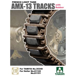 [주문시 바로 입고] BT2061 1/35 French Light Tank AMX-13 Tracks with Rubber (타미야, 엘레르 적용 가능)