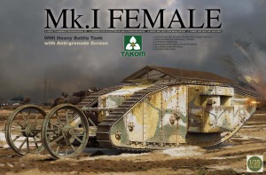 [주문시 바로 입고] BT2033 1/35 WWI Heavy Battle Tank Mk.I Female with Anti-grenade screen
