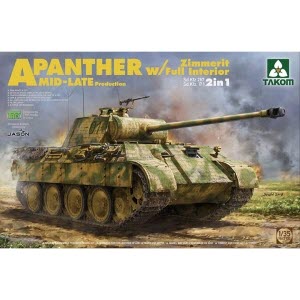 BT2100 1/35 Sd.Kfz.171/267 Panther A Mid/Late Production Zimmerit w/Full Interior