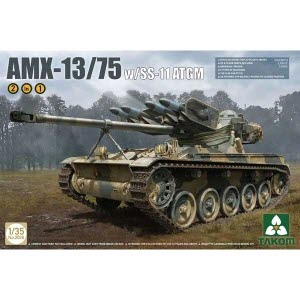 BT2038 1/35 French Light Tank AMX-13/75 with SS-11 ATGM 2 in 1