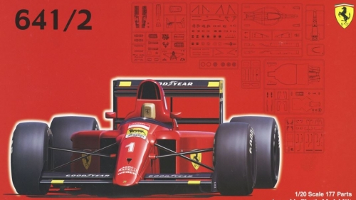 [사전 예약] 09214 1/20 Ferrari 641/2 (Mexico GP/France GP) Fujimi