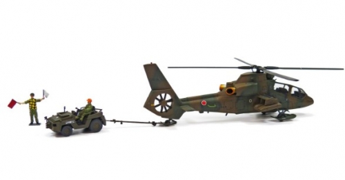 [사전 예약] 06604 1/72 JGSDF Observation Helicopter OH-1 & Towing Tractor Set