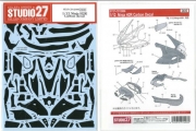 [사전 예약] ST27-CD12006 1/12 Kawasaki Ninja H2R Carbon Decal for Tamiya Studio27 스튜디오27 프라모델