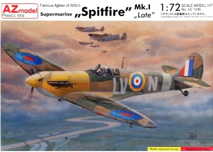 [사전 예약] AZM7295 1/72 Supermarine Spitfire Mk.I Late