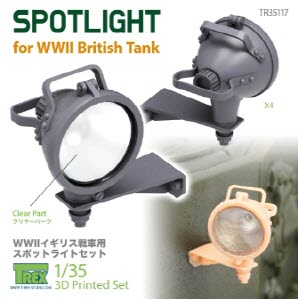 TR35117 1/35 Spotlight for WWII British Tank