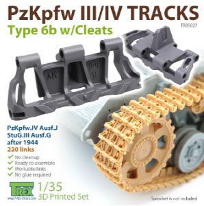 TR85027 1/35 PzKpfw.III/IV Tracks Type 6b w/Cleats