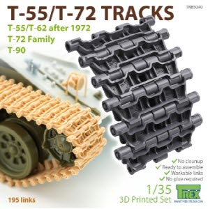 TR85040 1/35 T-55/T72 Tracks for T-55/62 after 1972/T-72 Family/T-90