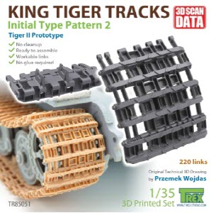 TR85051 1/35 King Tiger Tracks Initial Type Pattern 2