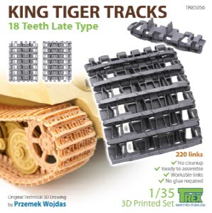 TR85056 1/35 King Tiger Tracks 18 Teeth Late Type