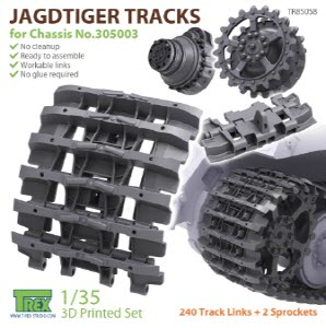 TR85058 1/35 Jagdtiger Tracks for Chassis No.305003 w/ Sprockets