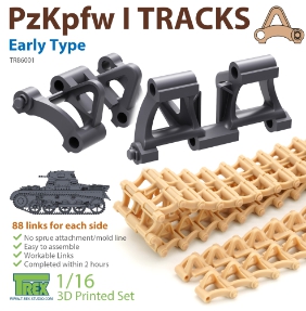 TR86001 1/16 PzKpfw I Tracks Early Type for Ausf.A only
