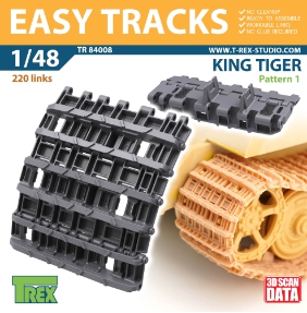 TR84008 1/48 King Tiger Tracks Pattern 1