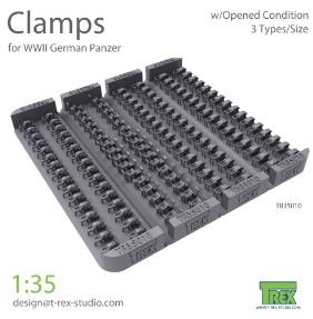 TR35010 1/35 Clamps for German Panzer Set 1