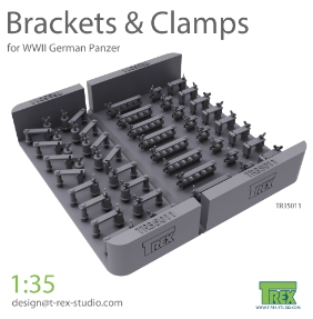 TR35011 1/35 Brackets & Clamps for German Panzer Set
