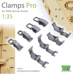 TR35015 1/35 Clamps Pro for German Panzer Set