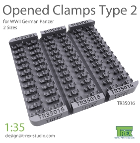 TR35016 1/35 Opened Clamps for German Panzer (Type 2)