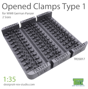 TR35017 1/35 Opened Clamps for German Panzer (Type 1)