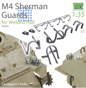 TR35022 1/35 M4 Sherman Guards Set (for Welded Hull) can support 2 tanks