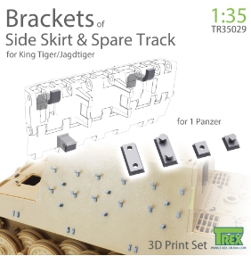 TR35029 1/35 Brackets of Side Skirt & Spare Track for KingTiger/Jagdtiger