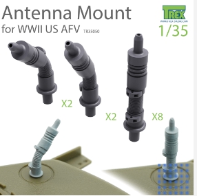 TR35050 1/35 Antenna Mount Set for WWII US AFV