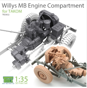 TR35052 1/35 Willys MB Engine Compartment Set for TAKOM