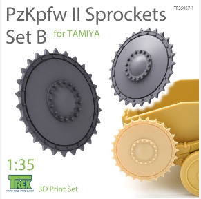 TR35057-1 1/35 PzKpfw II Sprockets Set B for TAMIYA