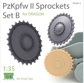 TR35057-2 1/35 PzKpfw II Sprockets Set B for DRAGON