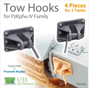 TR35066 1/35 Tow Hooks for PzKpfw.IV Family (4 Pieces for 2 tanks)
