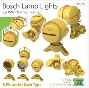 TR35100 1/35 Bosch Lamp Lights for WWII German Panzer