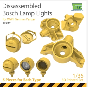 TR35101 1/35 Dissassembled Bosch Lamp Lights for WWII German Panzer