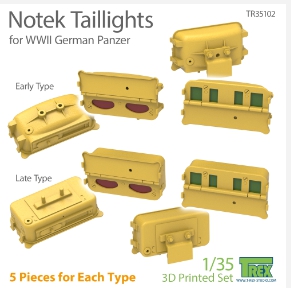 TR35102 1/35 Notek Taillights for WWII German Panzer