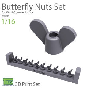 TR16016 1/16 Butterfly Nuts Set for WWII German Panzer
