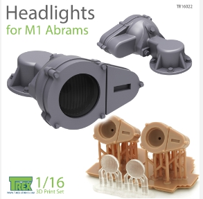 TR16022 1/16 Headlights for M1 Abrams
