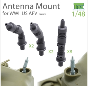 TR48005 1/48 Antenna Mount Set for WWII US AFV