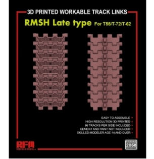 [주문시 바로 입고] CRM2058 1/35 RMSH late type workable track links for T55/T-72/T-62 (3D printed)