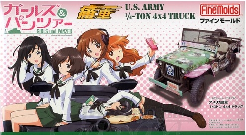 [사전 예약] FNM41103 Girls & Panzer: U.S. Army 1/4ton 4x4 Truck